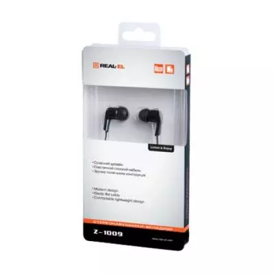 Наушники REAL-EL Z-1009 Black - 1