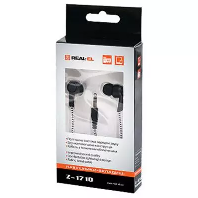Наушники REAL-EL Z-1710 black - 3 Наушники REAL-EL Z-1710 black - 3