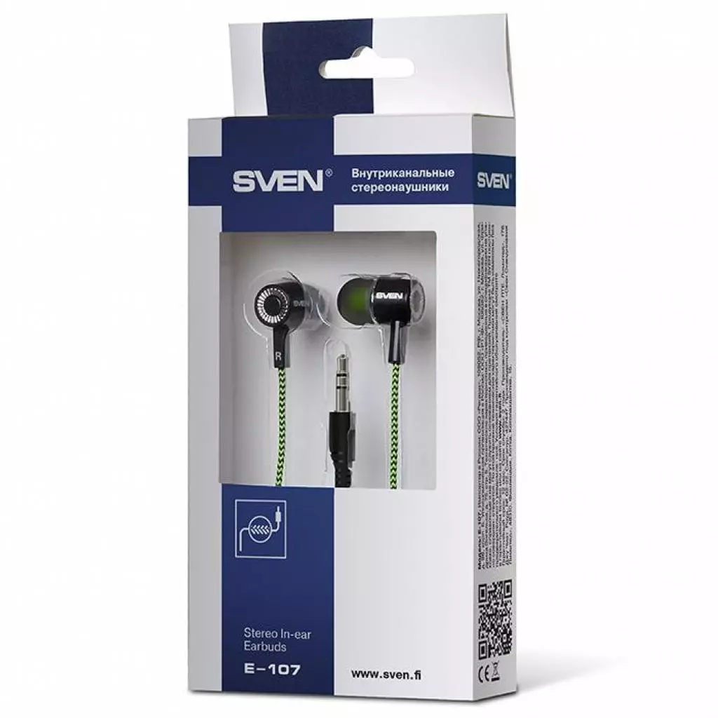 Наушники Sven E-107 black-green - 4