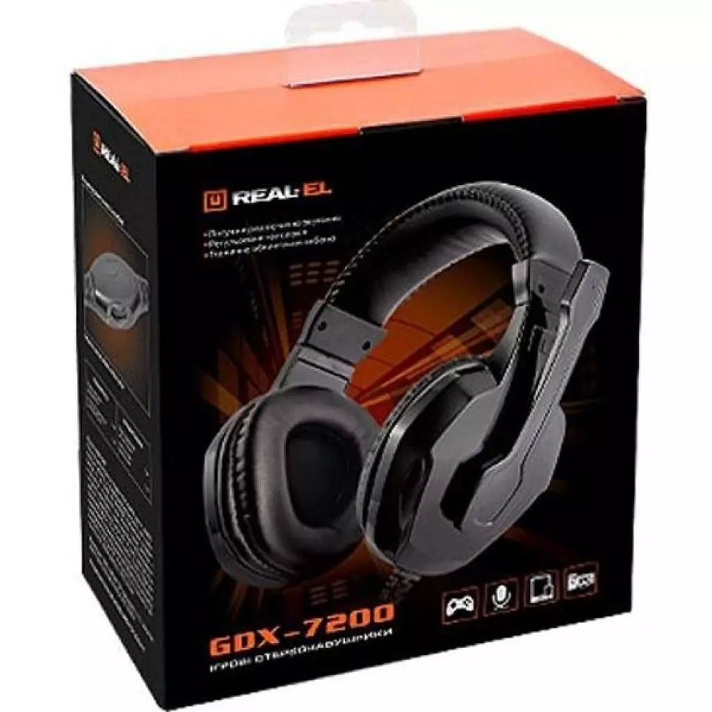 Наушники REAL-EL GDX-7200 Black - 5 Наушники REAL-EL GDX-7200 Black - 5