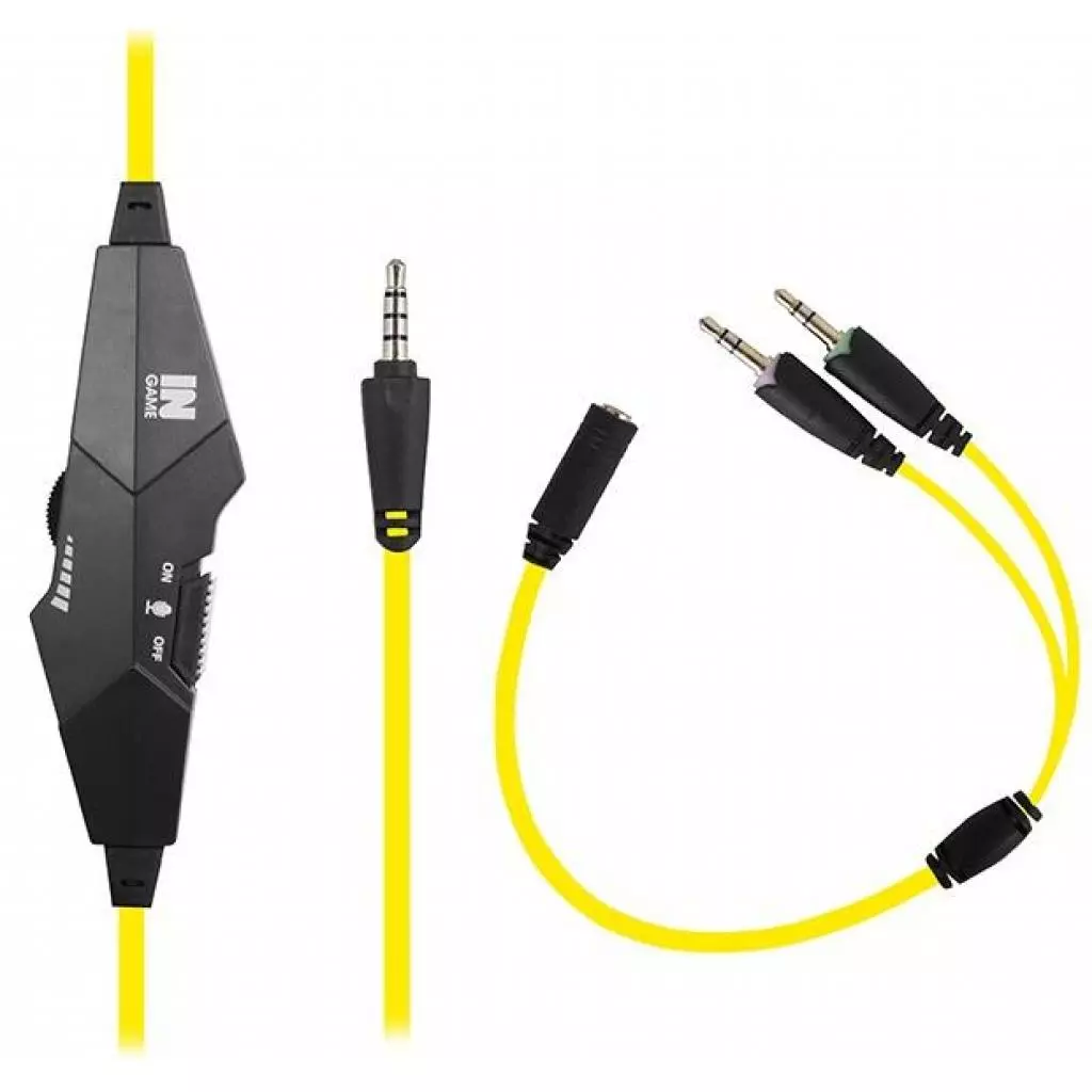 Наушники Gemix N4 Black-Yellow Gaming - 3 Наушники Gemix N4 Black-Yellow Gaming - 3