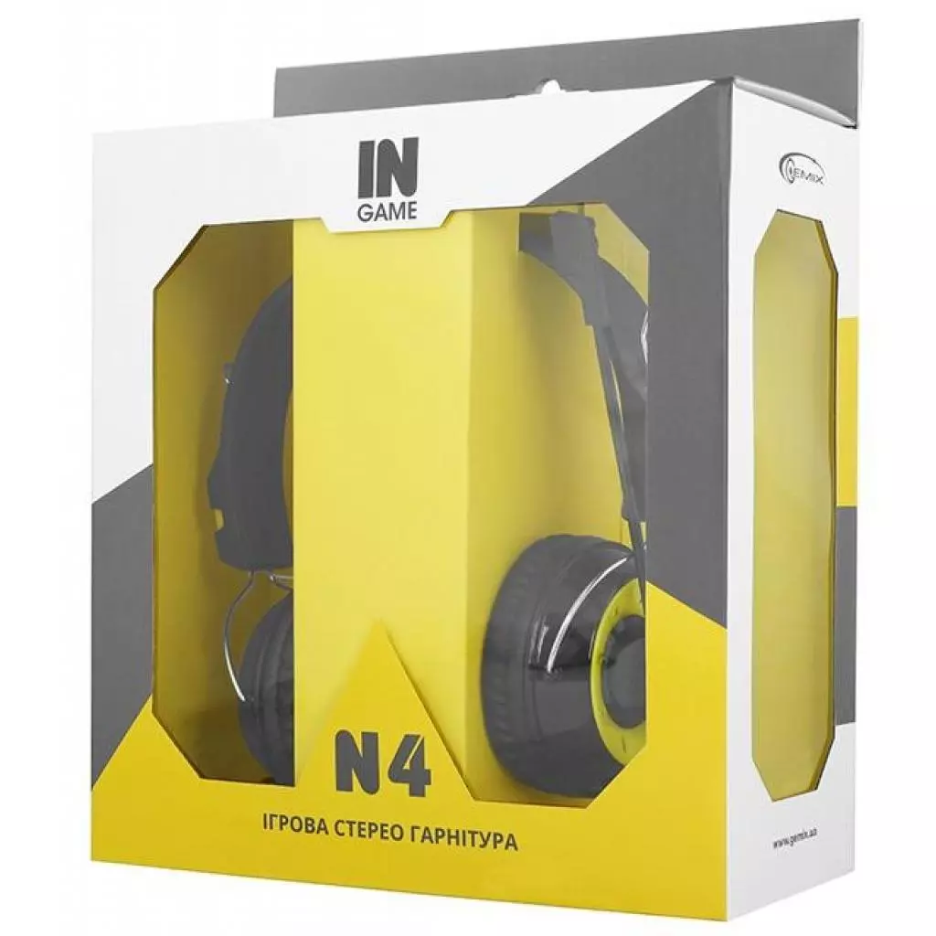 Наушники Gemix N4 Black-Yellow Gaming - 4 Наушники Gemix N4 Black-Yellow Gaming - 4