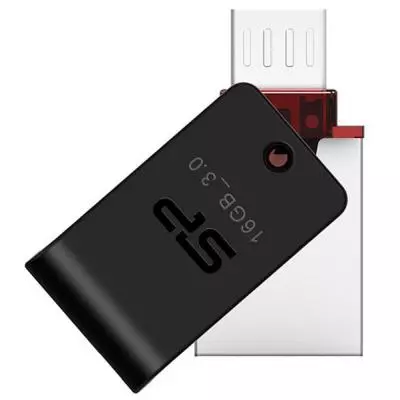 USB флеш накопитель Silicon Power 16GB Mobile X31 OTG USB 3.0 (SP016GBUF3X31V1K) - 1
