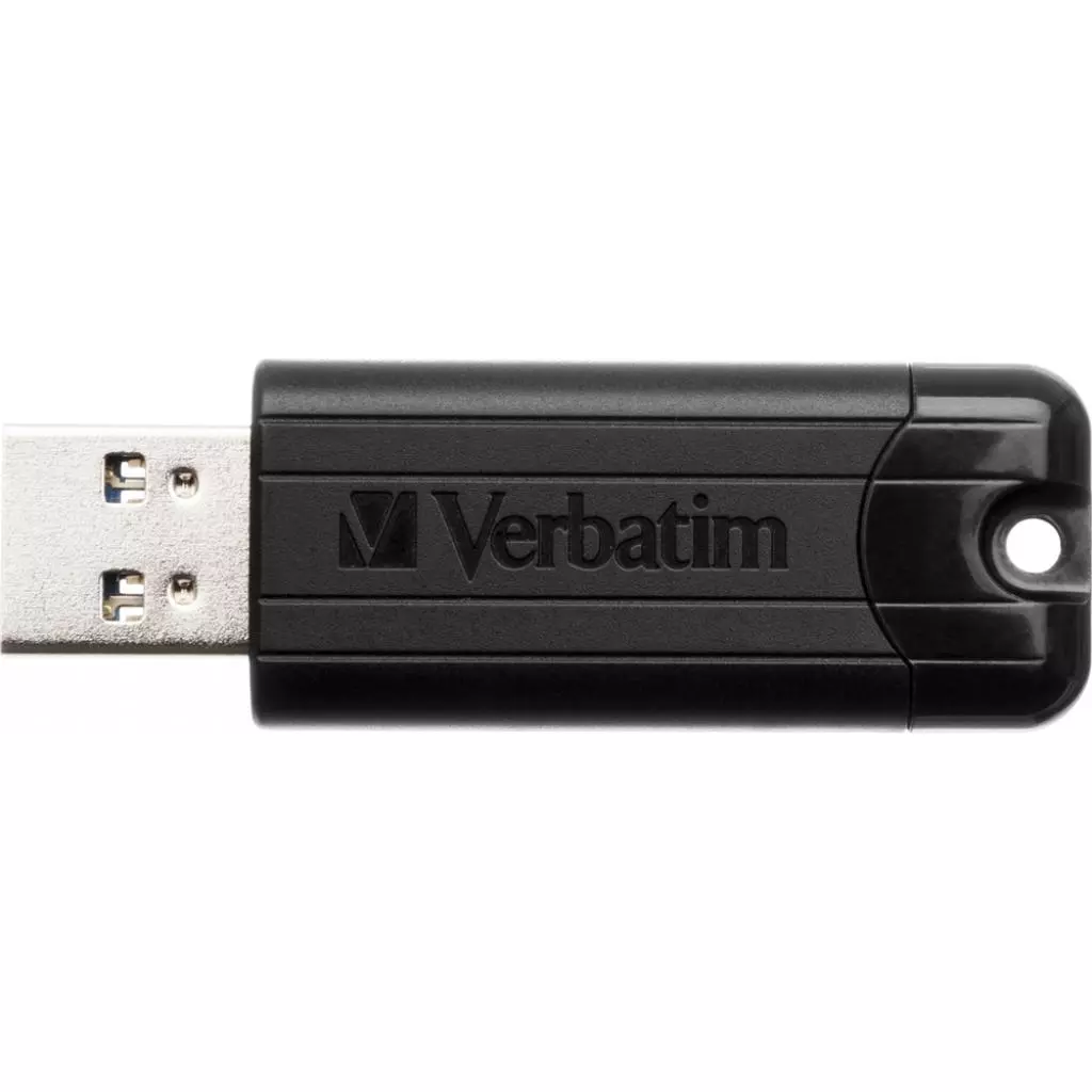 USB флеш накопитель Verbatim 64GB PinStripe Black USB 3.0 (49318) - 1 USB флеш накопитель Verbatim 64GB PinStripe Black USB 3.0 (49318) - 1