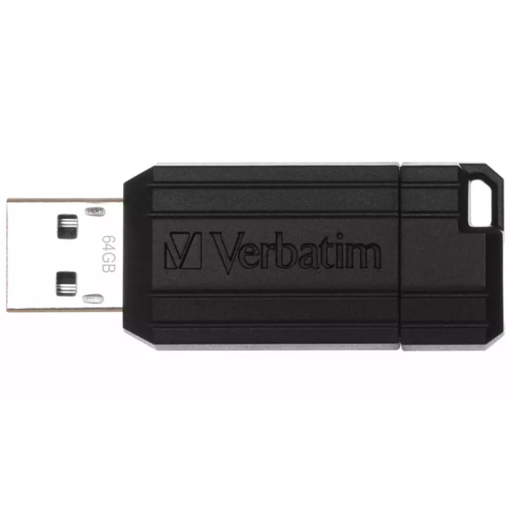 USB флеш накопитель Verbatim 64GB Store 'n' Go PinStripe Black USB 2.0 (49065) - 1 USB флеш накопитель Verbatim 64GB Store 'n' Go PinStripe Black USB 2.0 (49065) - 1