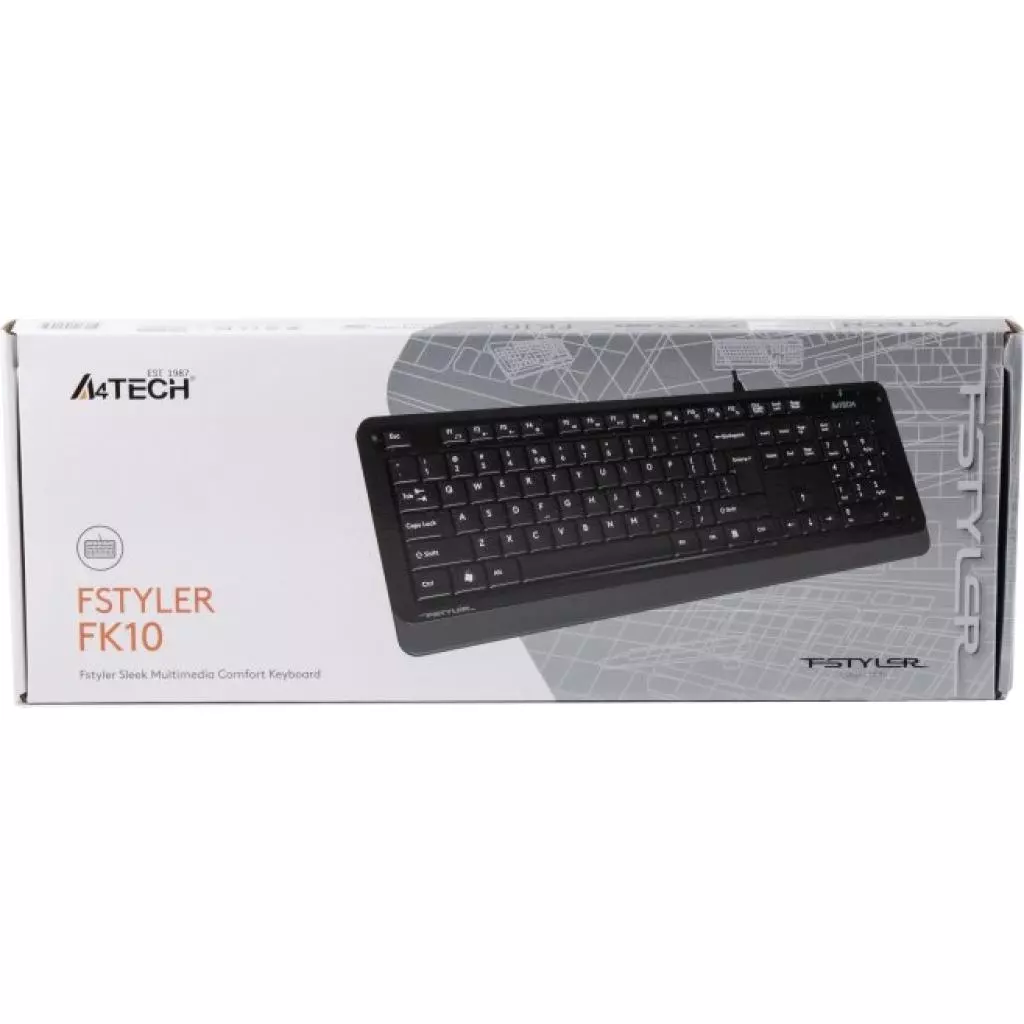 Клавиатура A4Tech FK10 Grey - 10 Клавиатура A4Tech FK10 Grey - 10