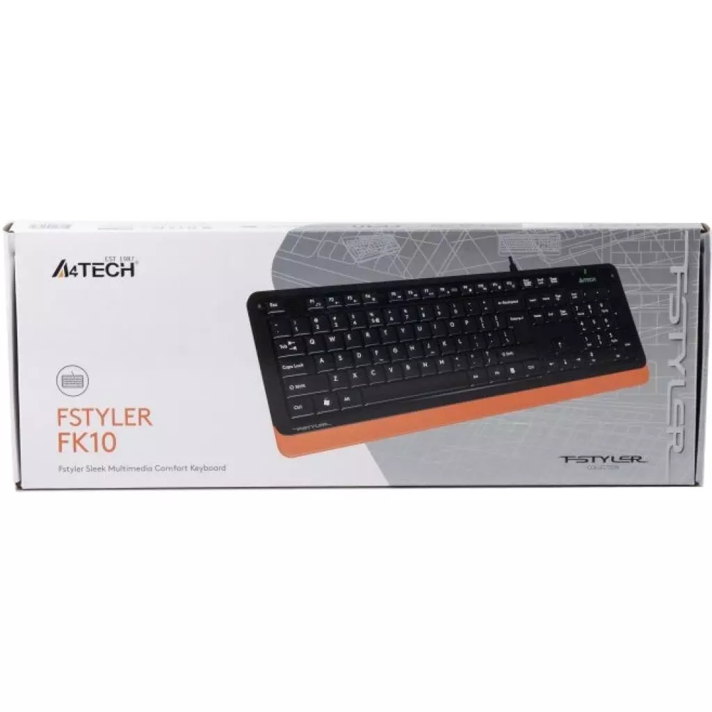 Клавиатура A4Tech FK10 Orange - 10 Клавиатура A4Tech FK10 Orange - 10