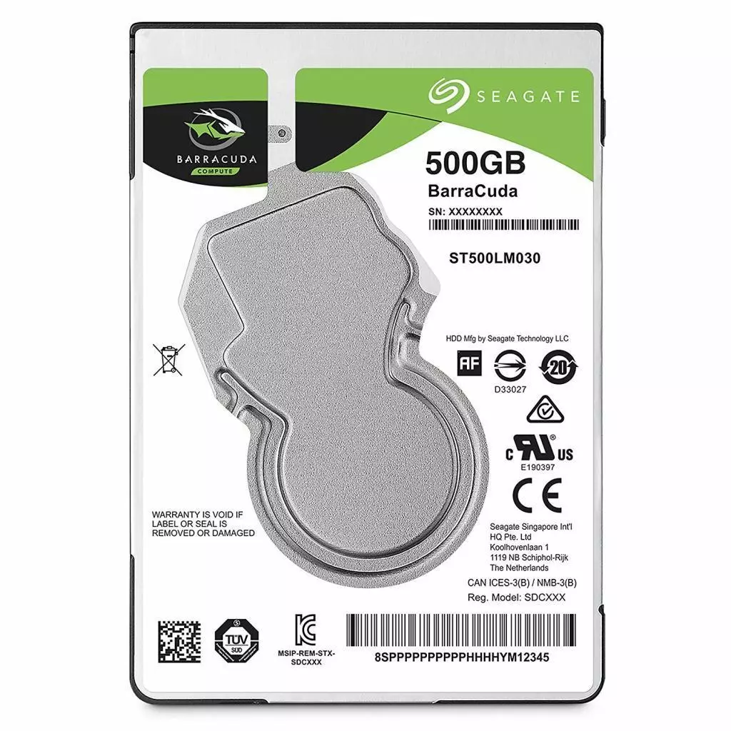 Жесткий диск для ноутбука 2.5" 500GB Seagate (# 1RK17D-899 / ST500LM030-FR-WL #)