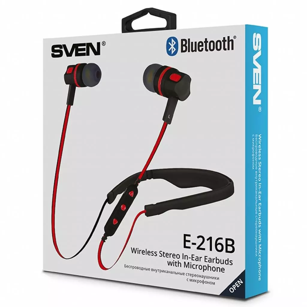 Наушники Sven E-216B Black-Red (E-216B) - 3 Наушники Sven E-216B Black-Red (E-216B) - 3