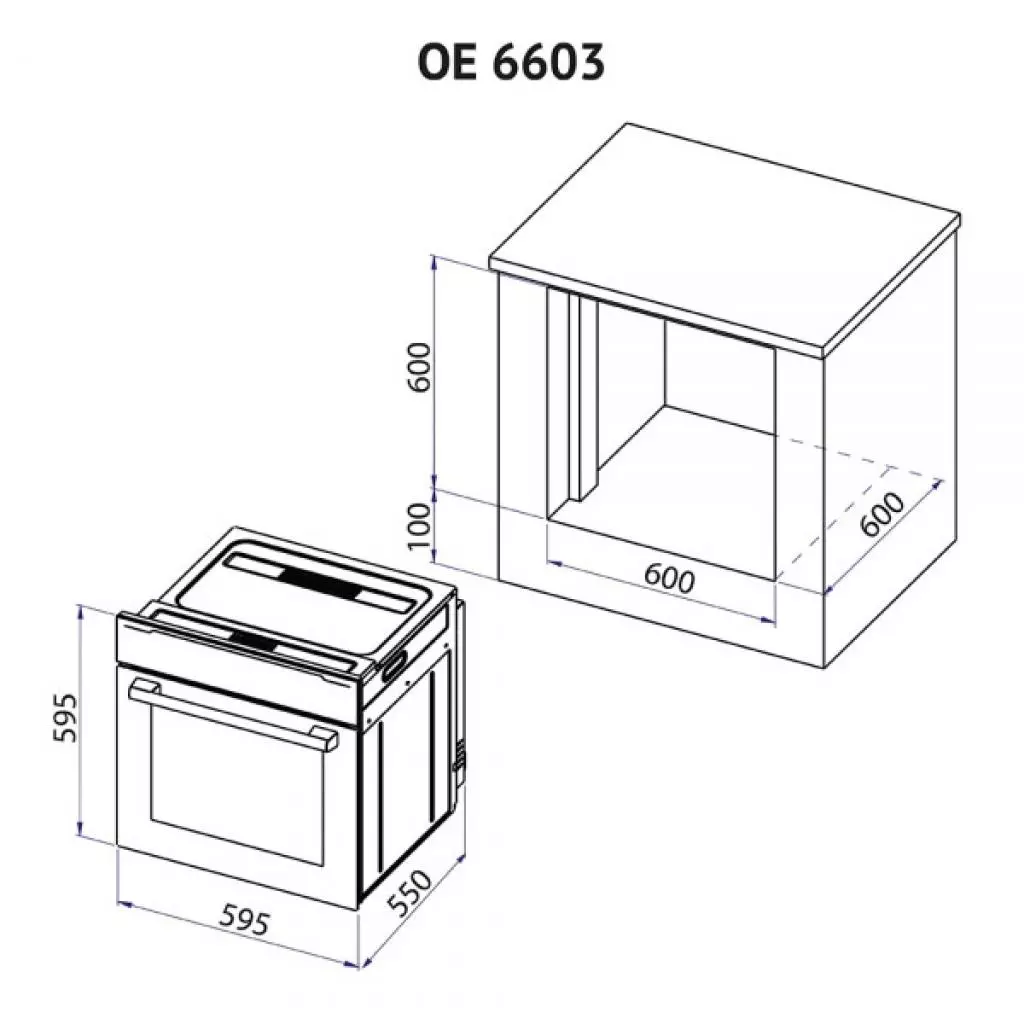 Духовой шкаф Minola OE 6603 BL - 3 Духовой шкаф Minola OE 6603 BL - 3