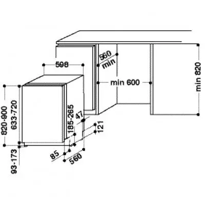 Посудомоечная машина Whirlpool WIP4O32 PGE (WIP 4O32 PG E) - 2