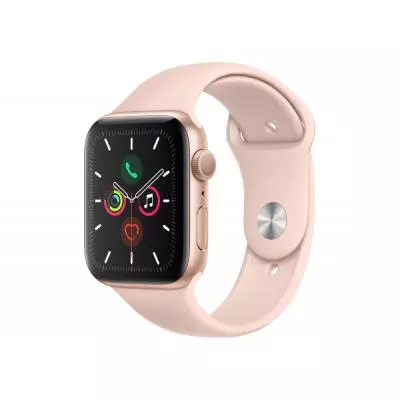 Смарт-часы Apple Watch Series 5 GPS, 44mm Gold Aluminium Case with Pink Sand (MWVE2UL/A) - 1