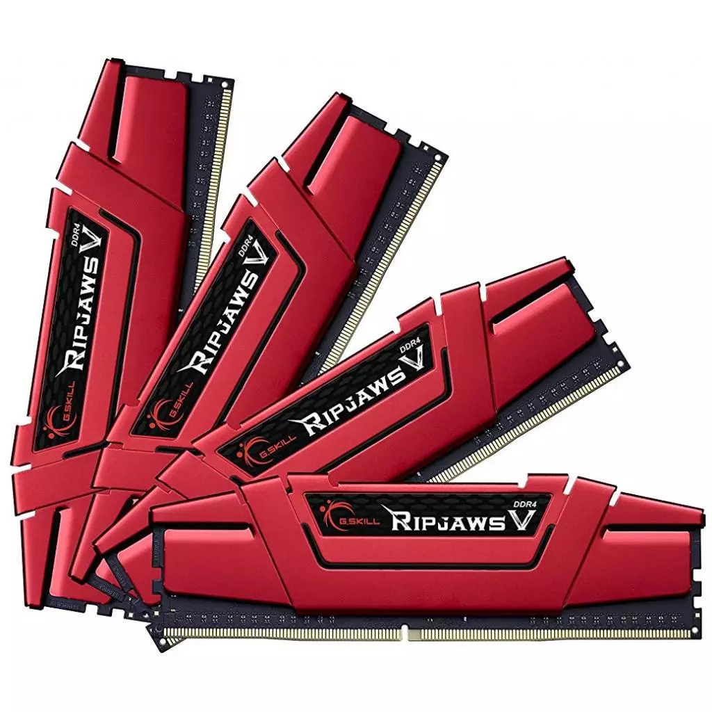 Модуль памяти для компьютера DDR4 64GB (4x16GB) 3200 MHz Ripjaws V G.Skill (F4-3200C15Q-64GVR) - 1