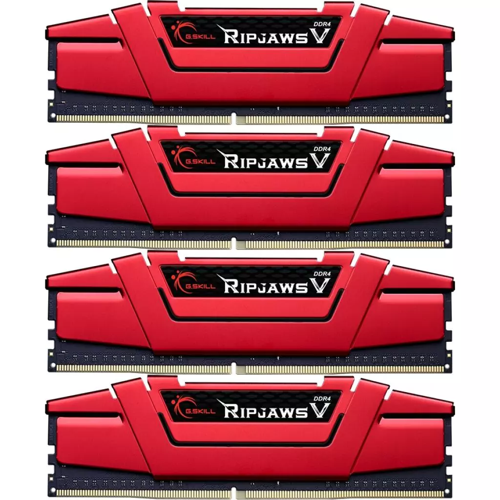 Модуль памяти для компьютера DDR4 64GB (4x16GB) 3200 MHz Ripjaws V G.Skill (F4-3200C15Q-64GVR)