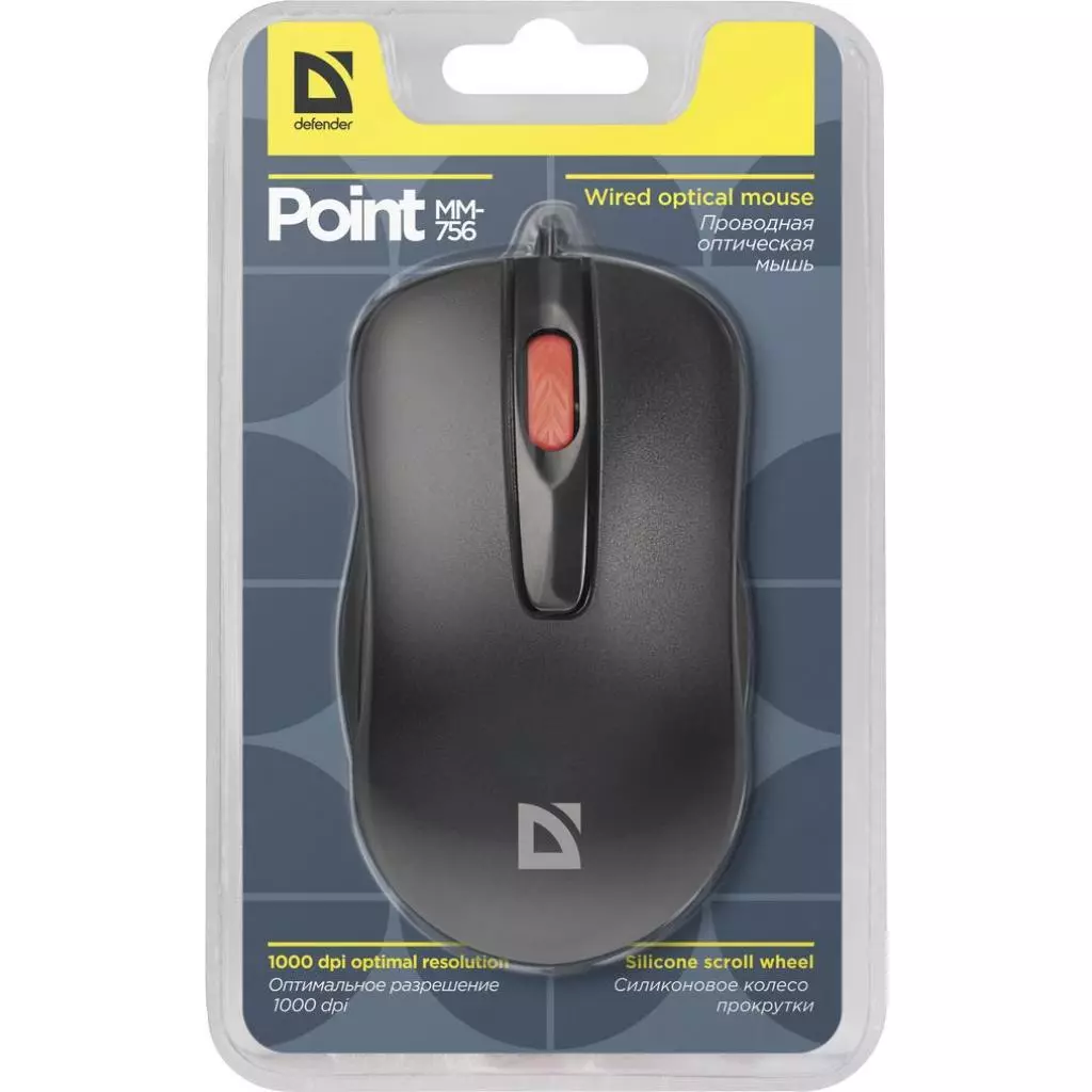 Мышка Defender Point MM-756 Black (52756) - 4 Мышка Defender Point MM-756 Black (52756) - 4