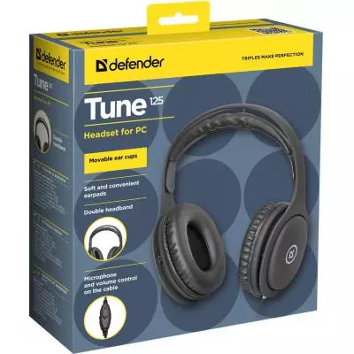 Наушники Defender Tune 125 Black (63125) - 2