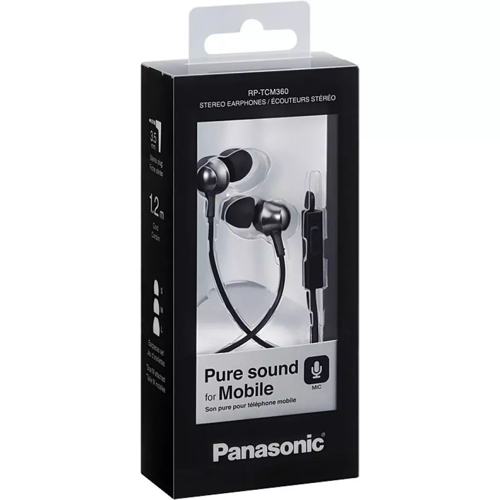 Наушники Panasonic RP-TCM360GCK - 1