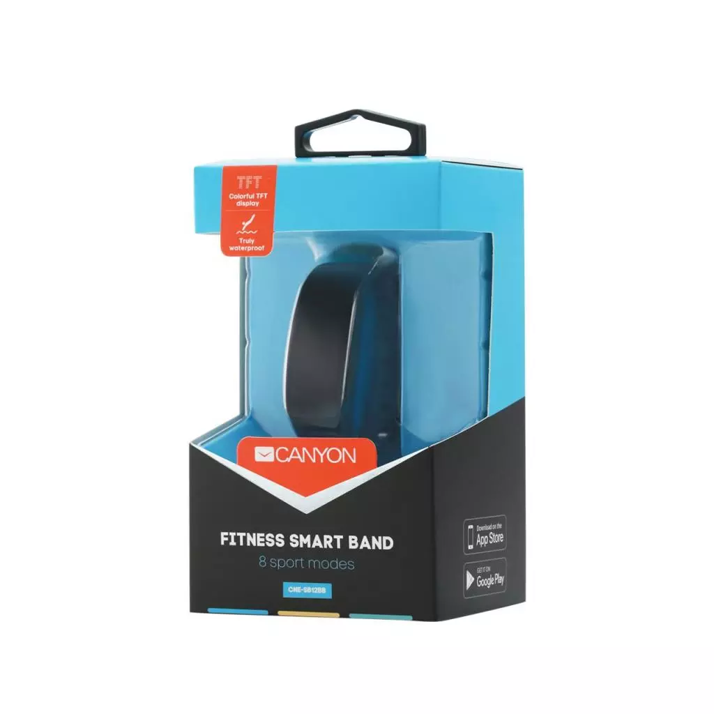 Фитнес браслет Canyon CNE-SB12BB Black (CNE-SB12BB) - 4 Фитнес браслет Canyon CNE-SB12BB Black (CNE-SB12BB) - 4