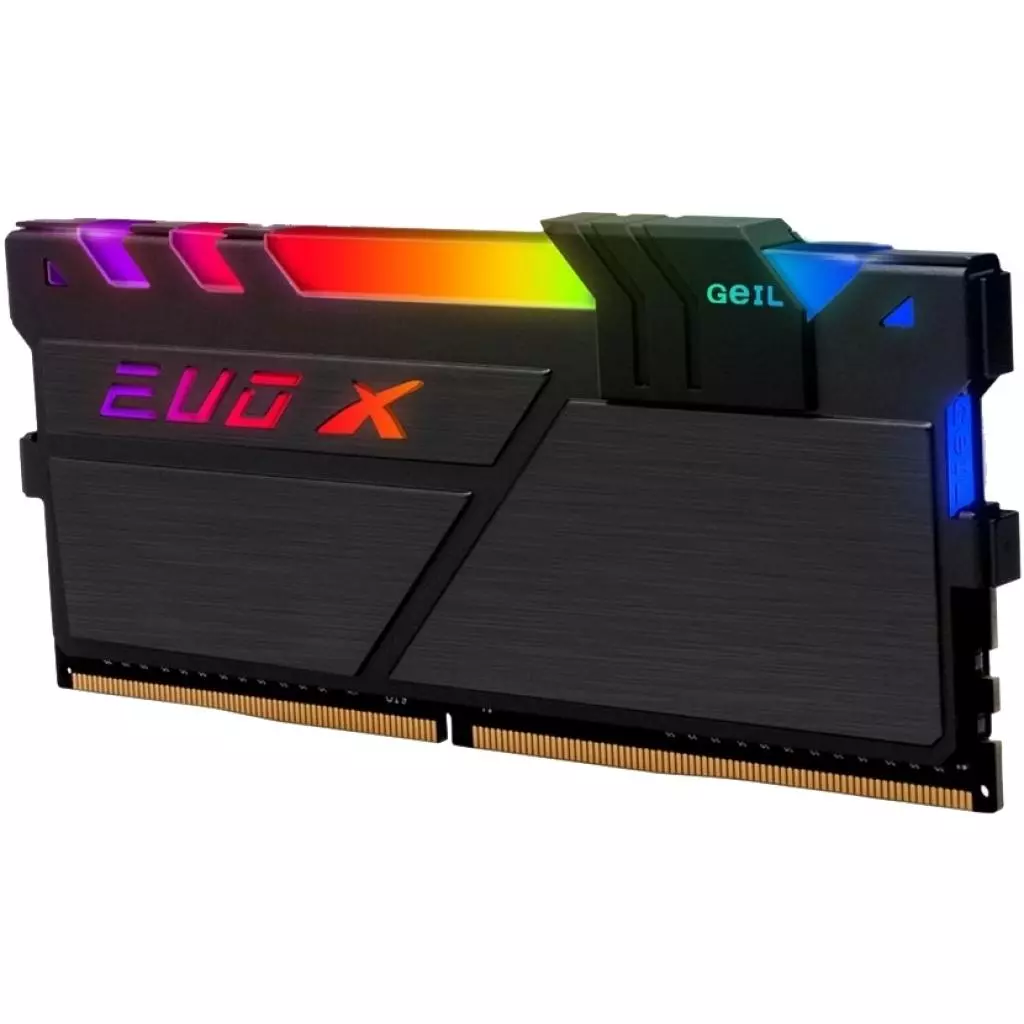 Модуль памяти для компьютера DDR4 32GB (2x16GB) 3200 MHz Evo X Hybrid Independent Light Geil (GEXSB432GB3200C16ADC) - 1 Модуль памяти для компьютера DDR4 32GB (2x16GB) 3200 MHz Evo X Hybrid Independent Light Geil (GEXSB432GB3200C16ADC) - 1