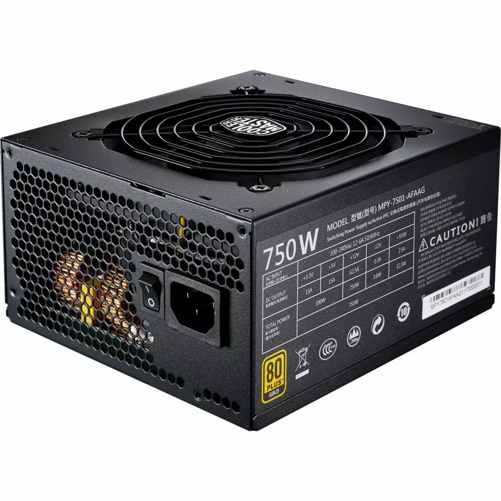 Блок питания CoolerMaster 750W MWE Gold (MPY-7501-AFAAG-EU) - 2 Блок питания CoolerMaster 750W MWE Gold (MPY-7501-AFAAG-EU) - 2