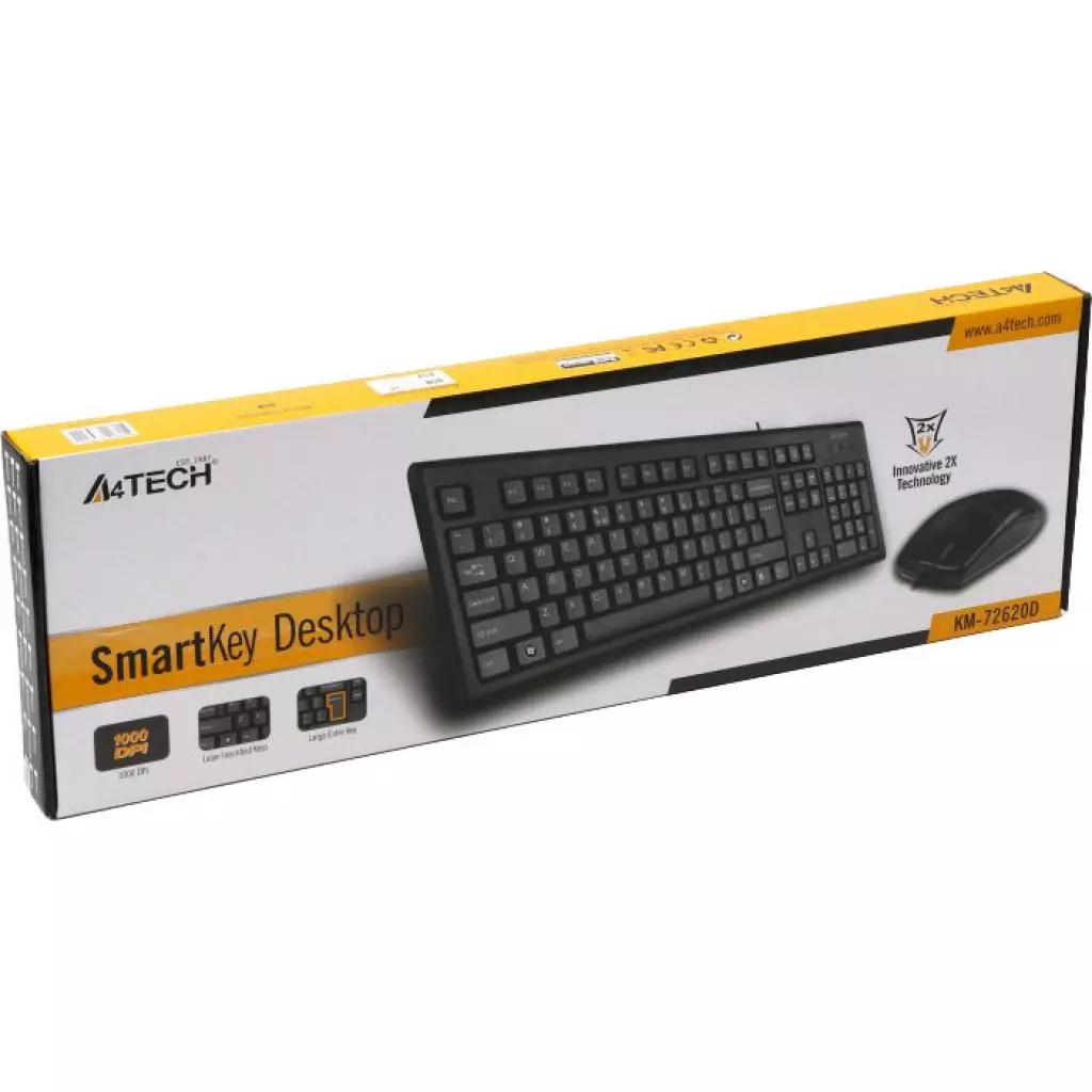 Комплект A4Tech KM-72620D USB Black - 1 Комплект A4Tech KM-72620D USB Black - 1