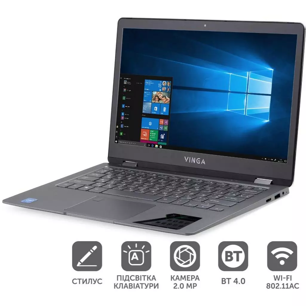 Ноутбук Vinga Twizzle Pen J133 (J133-P42464PDGWP) - 2 Ноутбук Vinga Twizzle Pen J133 (J133-P42464PDGWP) - 2