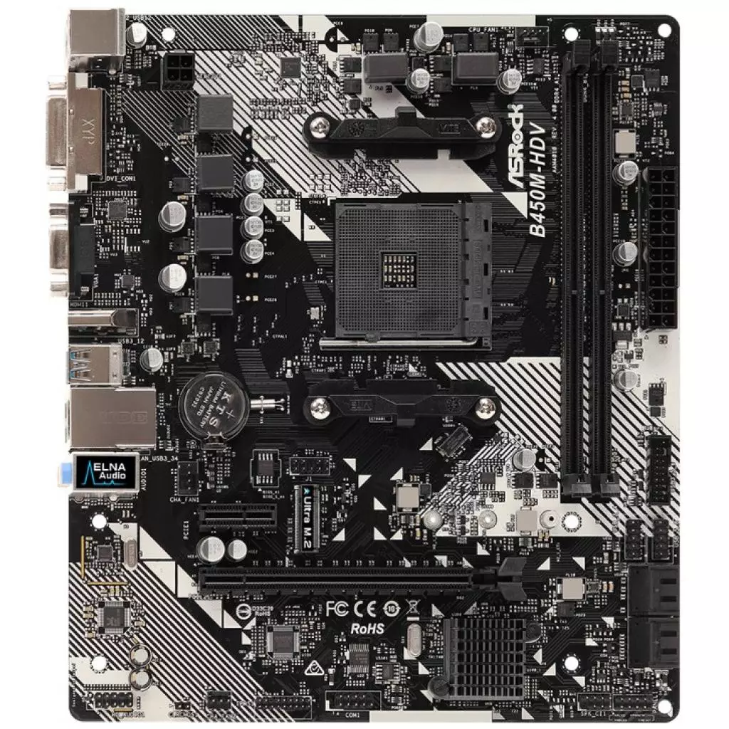 Материнская плата ASRock B450M-HDV R4.0 - 1 Материнская плата ASRock B450M-HDV R4.0 - 1
