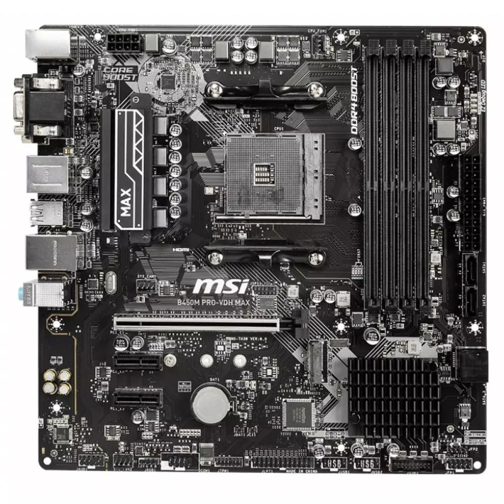 Материнская плата MSI B450M PRO-VDH MAX - 1 Материнская плата MSI B450M PRO-VDH MAX - 1