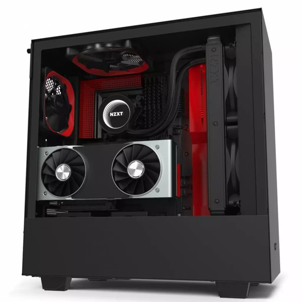 Корпус NZXT H510i Black/Red (CA-H510i-BR) - 3