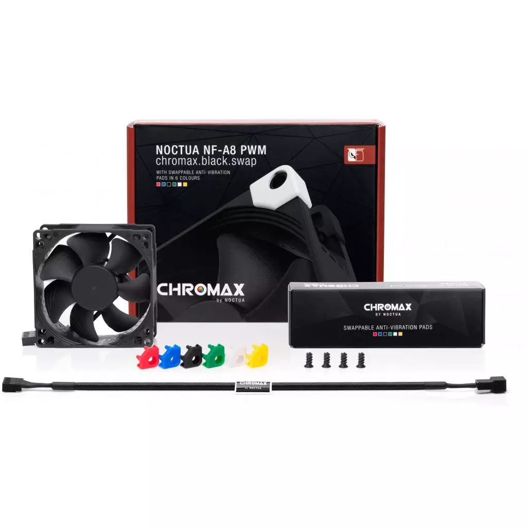 Кулер для корпуса Noctua NF-A8 PWM CHROMAX.BLACK.SWAP - 2 Кулер для корпуса Noctua NF-A8 PWM CHROMAX.BLACK.SWAP - 2