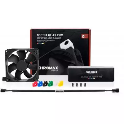 Кулер для корпуса Noctua NF-A9 PWM CHROMAX.BLACK.SWAP - 3 Кулер для корпуса Noctua NF-A9 PWM CHROMAX.BLACK.SWAP - 3