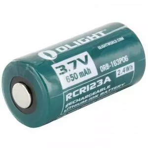 Аккумулятор Olight RCR123 (16340) Li-Ion 650 mAh (ORB2-163P06)