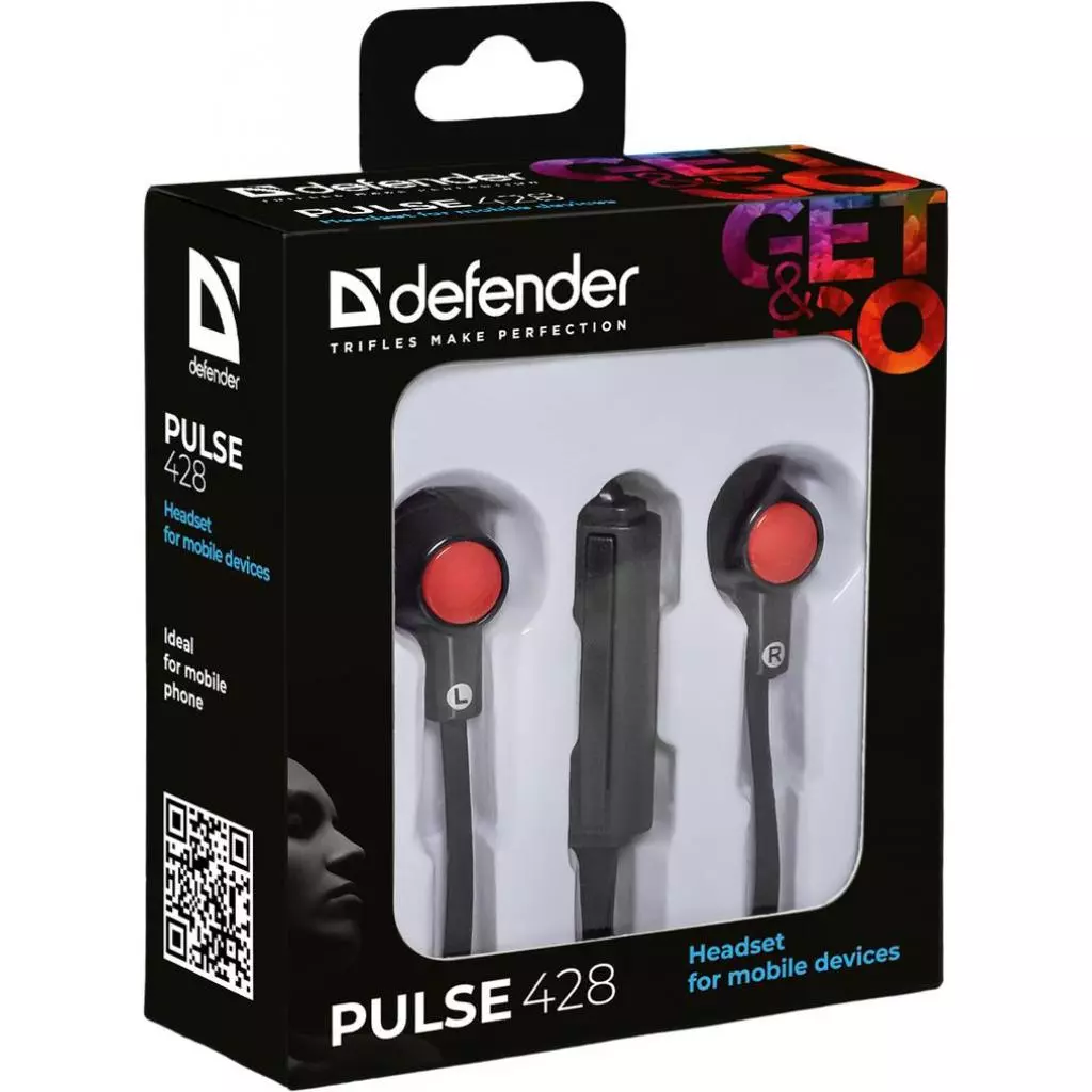 Наушники Defender Pulse 428 Black (63428) - 1 Наушники Defender Pulse 428 Black (63428) - 1