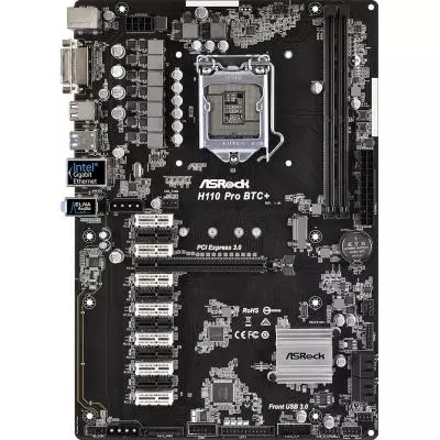 Материнская плата ASRock H110 PRO BTC+ - 1