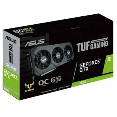 Видеокарта ASUS GeForce GTX1660 6144Mb TUF3 OC GAMING (TUF3-GTX1660-O6G-GAMING) - 6 Видеокарта ASUS GeForce GTX1660 6144Mb TUF3 OC GAMING (TUF3-GTX1660-O6G-GAMING) - 6