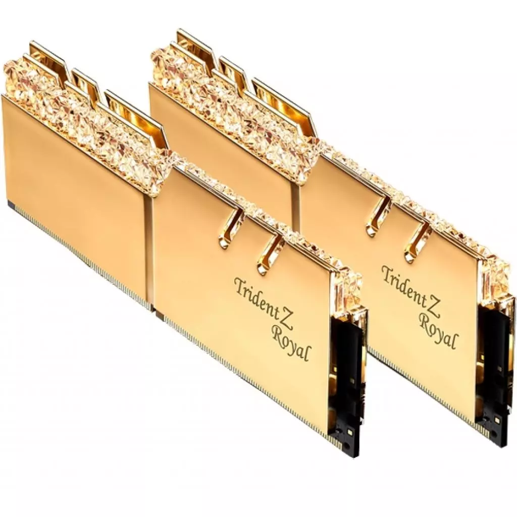 Модуль памяти для компьютера DDR4 16GB (2x8GB) 3200 MHz Trident Z Royal RGB Gold G.Skill (F4-3200C16D-16GTRG) - 2