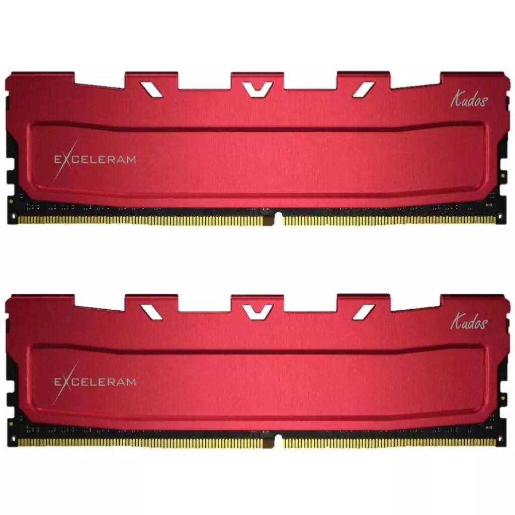 Модуль памяти для компьютера DDR4 32GB (2x16GB) 3466 MHz Red Kudos eXceleram (EKRED4323418AD) - 1 Модуль памяти для компьютера DDR4 32GB (2x16GB) 3466 MHz Red Kudos eXceleram (EKRED4323418AD) - 1