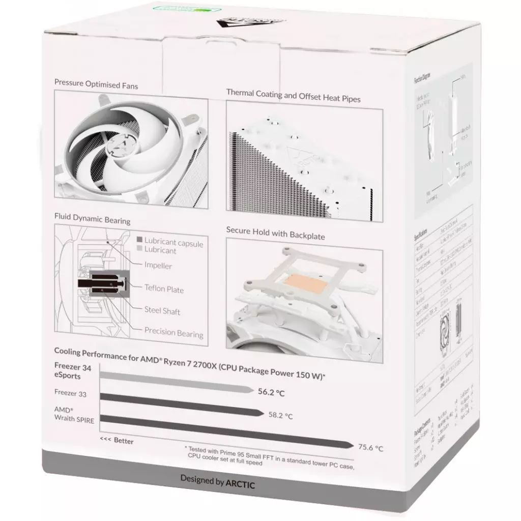 Кулер для процессора Arctic Freezer 34 eSports Grey/White (ACFRE00072A) - 9 Кулер для процессора Arctic Freezer 34 eSports Grey/White (ACFRE00072A) - 9