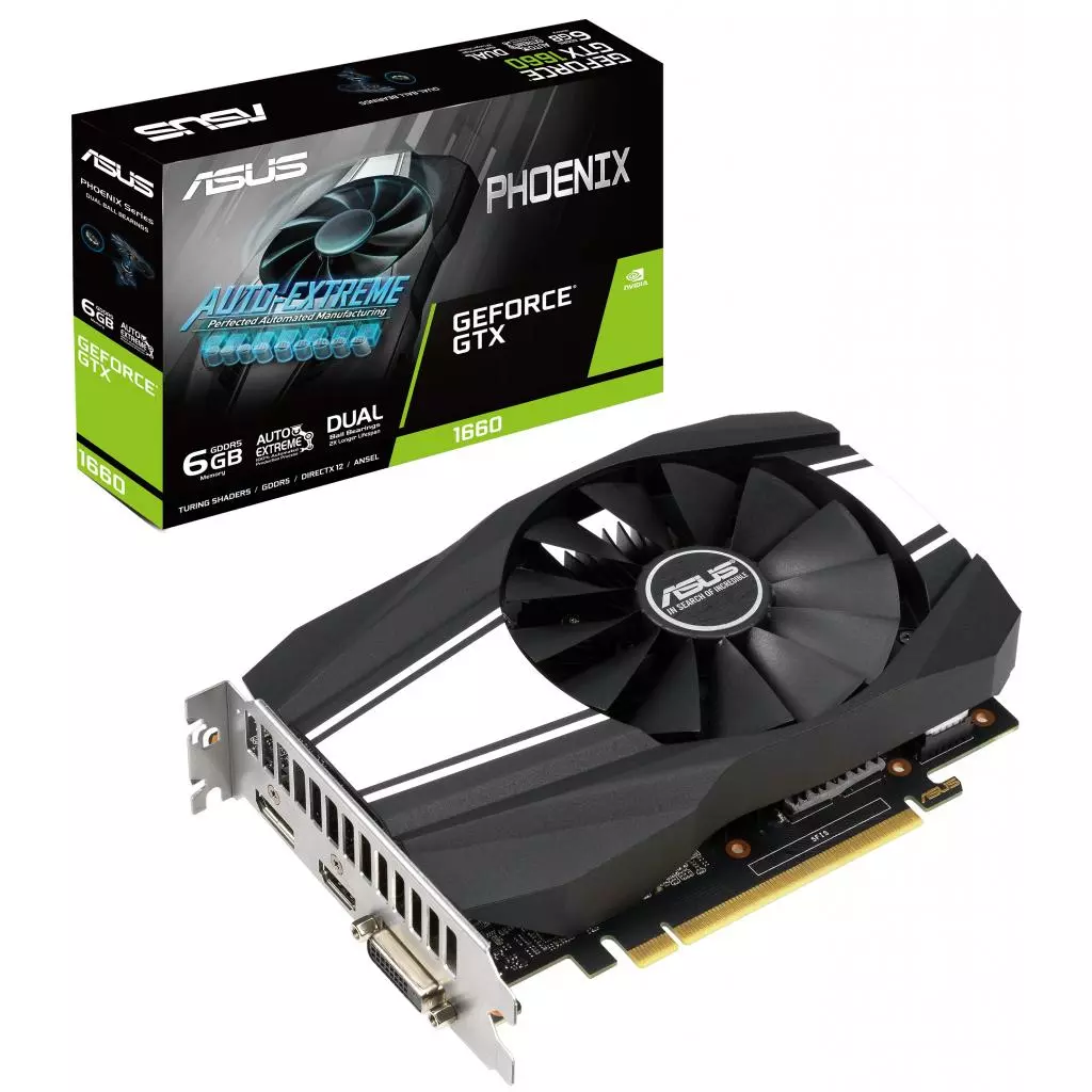 Видеокарта ASUS GeForce GTX1660 6144Mb Phoenix (PH-GTX1660-6G)