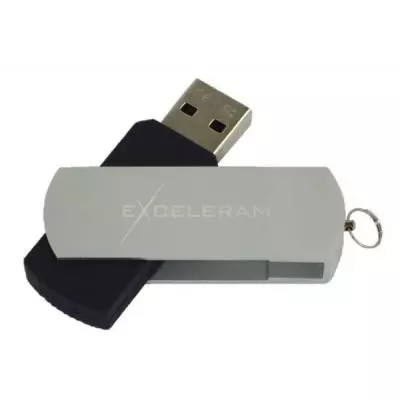 USB флеш накопитель eXceleram 32GB P2 Series Silver/Black USB 2.0 (EXP2U2SIB32)