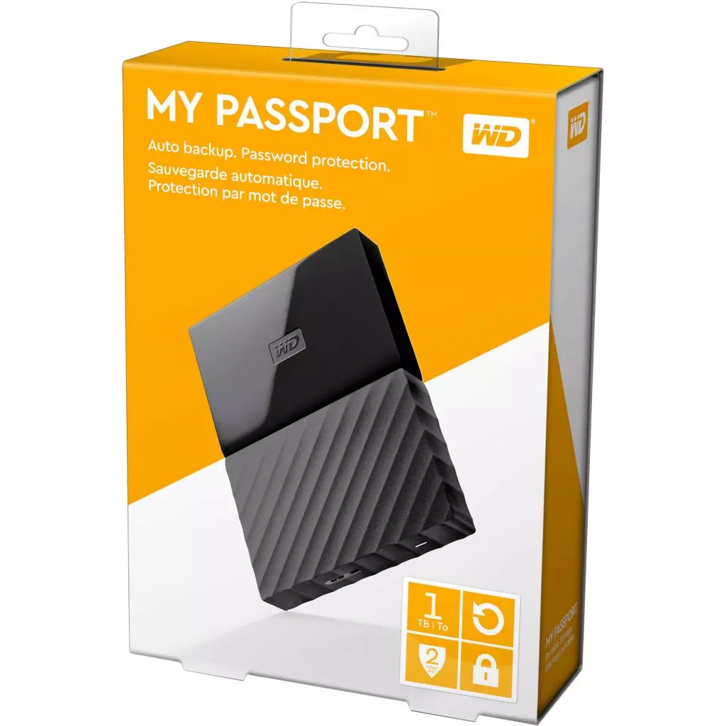 Внешний жесткий диск 2.5" 1TB WD (WDBYNN0010BBK-EEEX) - 6 Внешний жесткий диск 2.5" 1TB WD (WDBYNN0010BBK-EEEX) - 6