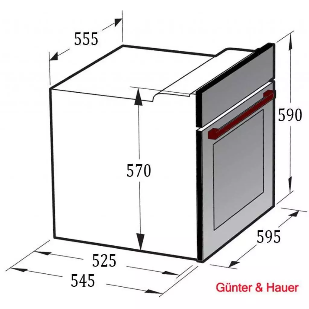 Духовой шкаф Gunter&Hauer EOM 557 BTEL - 4 Духовой шкаф Gunter&Hauer EOM 557 BTEL - 4