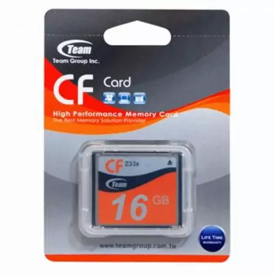 Карта памяти Team 16GB Compact Flash 233x (TCF16G23301) - 1