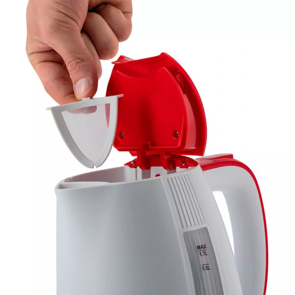 Электрочайник Polaris PWK 1790CL White/Red - 4