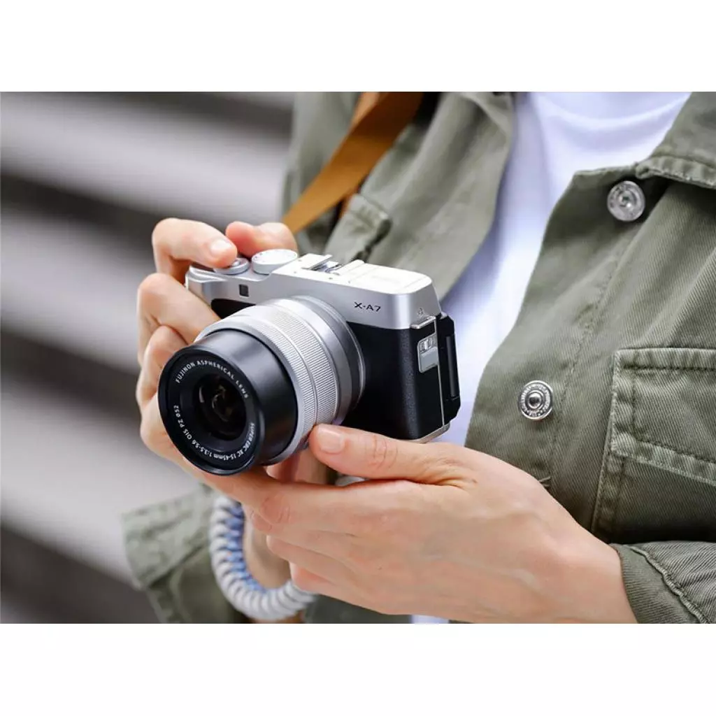 Цифровой фотоаппарат Fujifilm X-A7 XC 15-45mm F3.5-5.6 Kit Silver (16638201) - 5