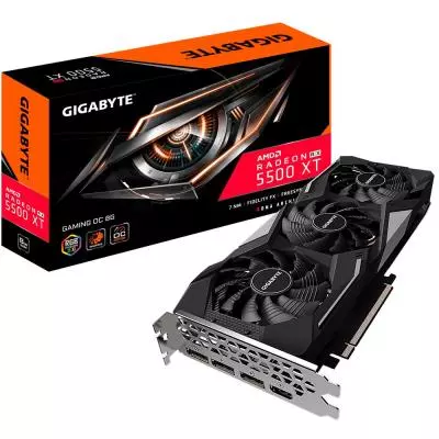 Видеокарта GIGABYTE Radeon RX 5500 XT 8192Mb GAMING OC (GV-R55XTGAMING OC-8GD)