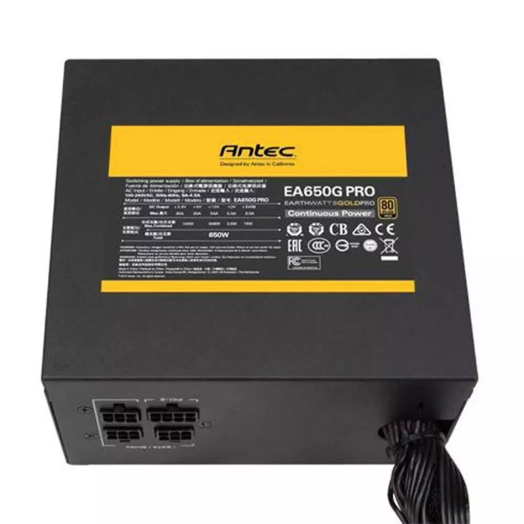 Блок питания Antec 650W EarthWatts EA650G Pro (0-761345-11618-3) - 6 Блок питания Antec 650W EarthWatts EA650G Pro (0-761345-11618-3) - 6