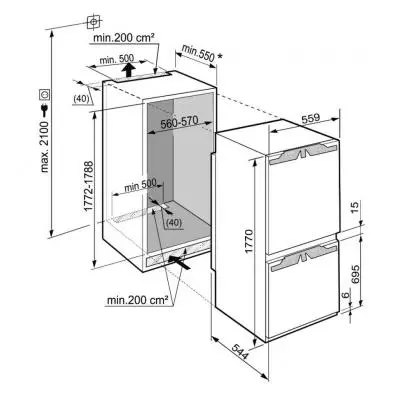 Холодильник Liebherr ICN 3314 - 3