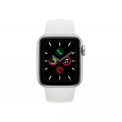 Смарт-часы Apple Watch Series 5 GPS, 44mm Silver Aluminium Case with White Sp (MWVD2UL/A)