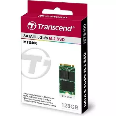 Накопитель SSD M.2 2242 128GB Transcend (TS128GMTS400S) - 2
